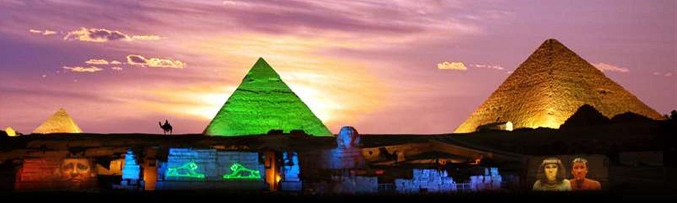 Sound and light in Giza Pyramids